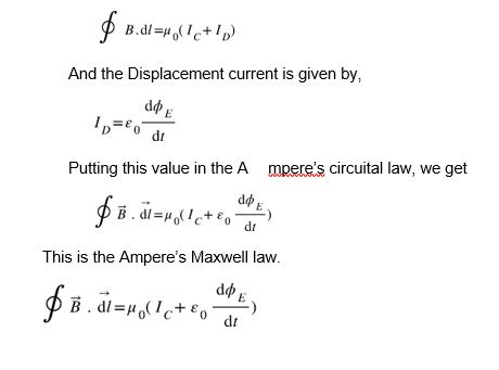 ampere's maxwell law